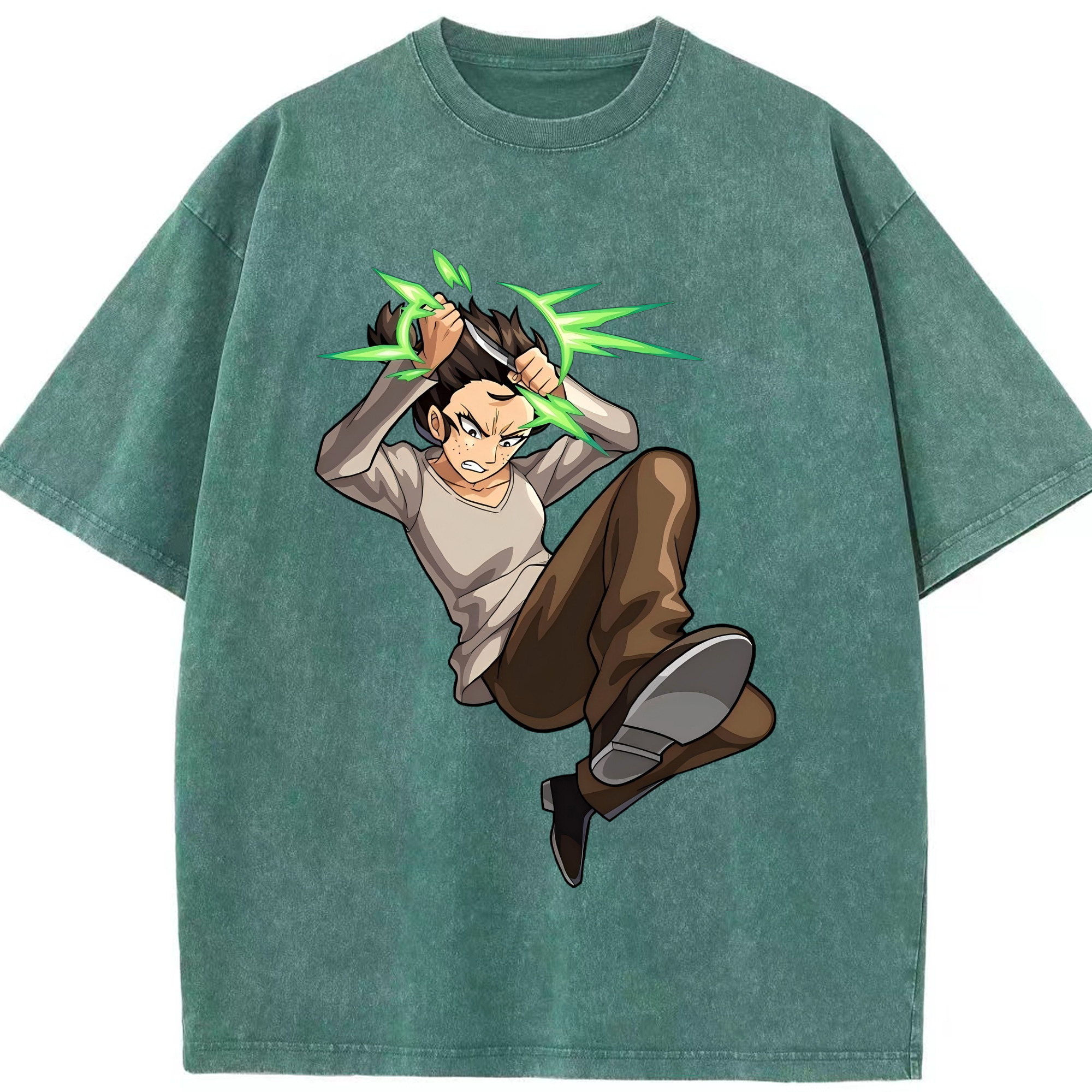 （画像用） 進撃の巨人 Attack on Titan 綿100% ヴィンテージ風 半袖Tシャツ（フロントプリント）